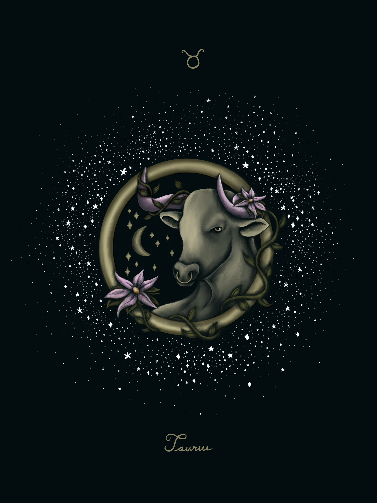 taurus astrology poster