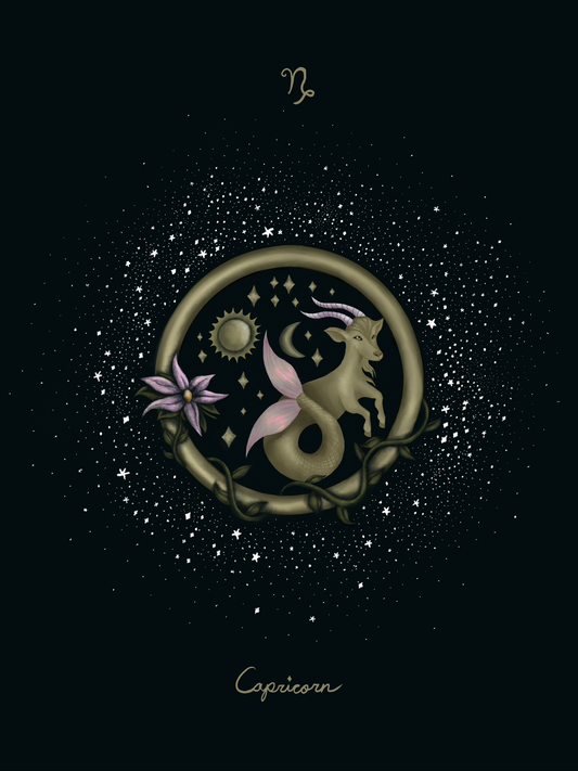 capricorn astrology poster