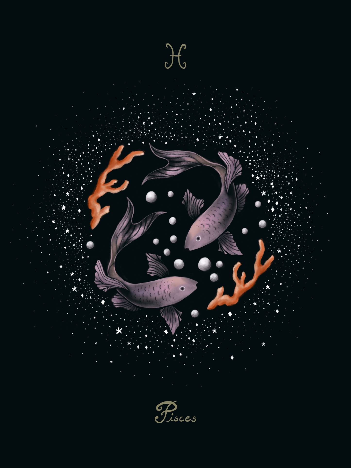 pisces astrology poster